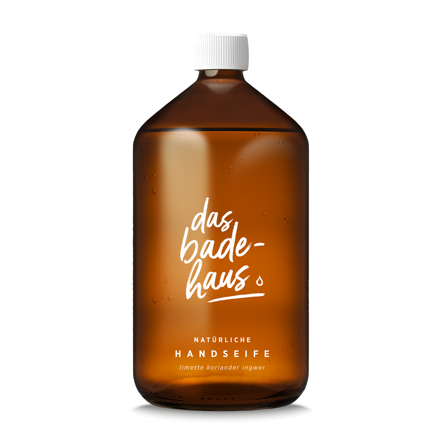 DAS BADEHAUS | Natürlicher Nachschub Handseife | 1000 ml | Glasflasche