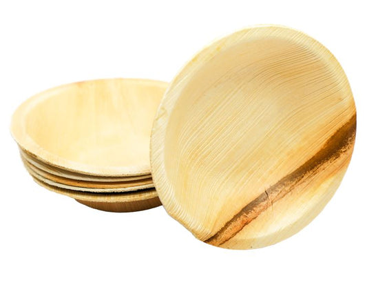 Naturblatt | Palmblatt Schale | rund | Ø 10 cm | 25 Stück