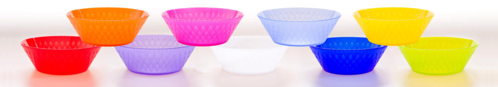 BEMBELbabe | Dippi, Dippche | Schüssel 400 ml | 4 Schüsseln in verschiedenen Farbkombinationen
