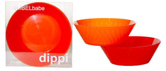 BEMBELbabe | Dippi, Dippche | Schüssel 400 ml | 4 Schüsseln in verschiedenen Farbkombinationen