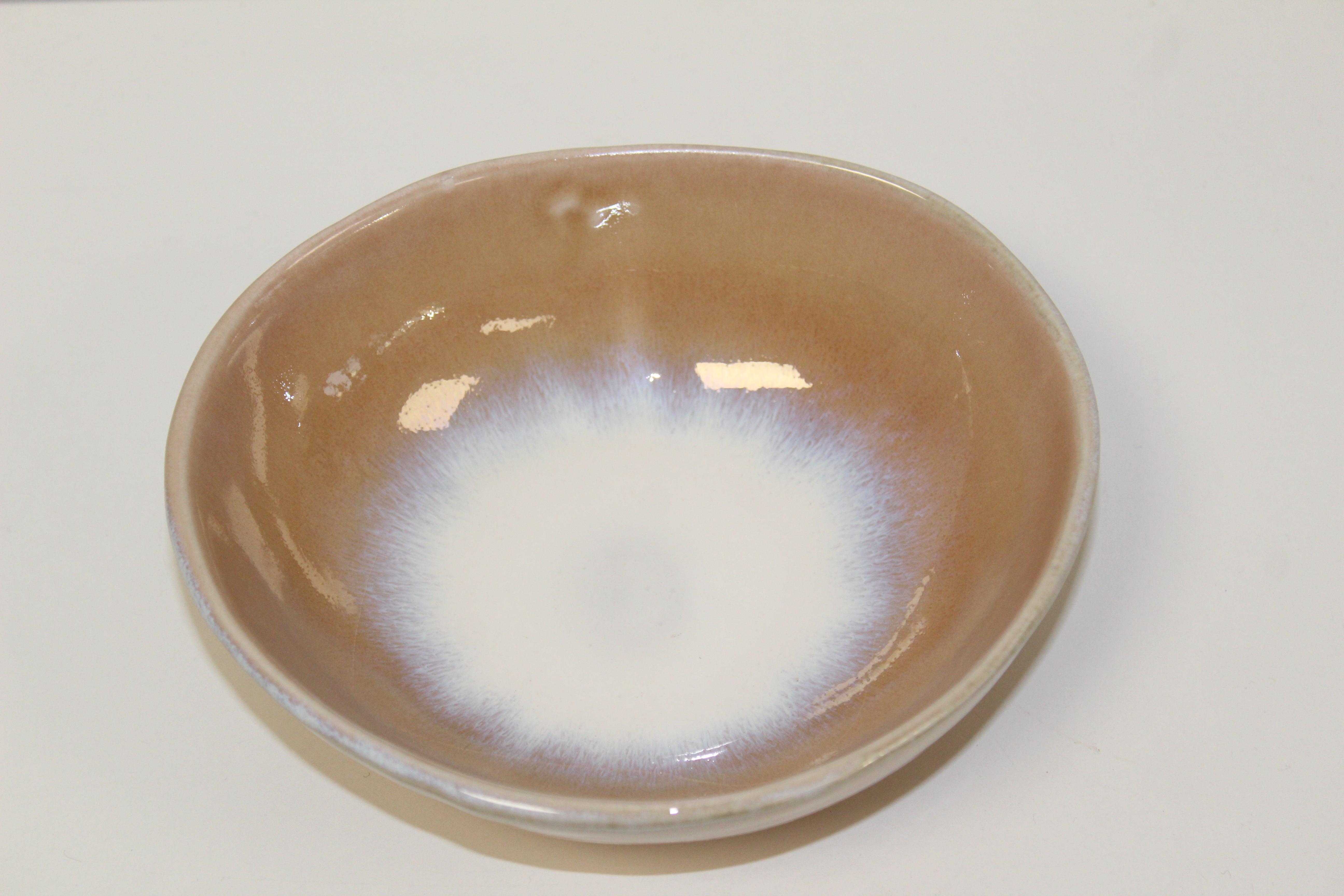Calma Ceramics | Schale braun / weiß