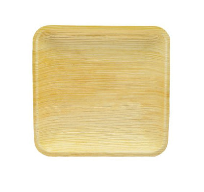 Naturblatt | Palmblatt Teller | quadratisch  | 15 x 15 cm | 25 Stück