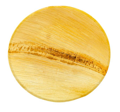 Naturblatt | Palmblatt Teller | rund  | Ø 25 cm | 25 Stück