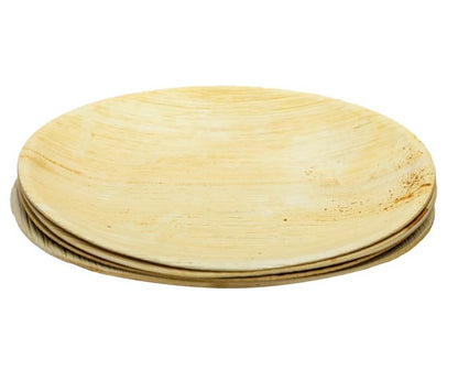 Naturblatt | Palmblatt Teller | rund  | Ø 25 cm | 25 Stück