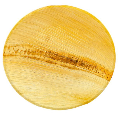 Naturblatt | Palmblatt Teller | rund  | Ø 18 cm | 25 Stück