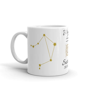 Sternzeichen Tasse | Personalisierbar mit Namen, Sternzeichen & Geburtsdatum
